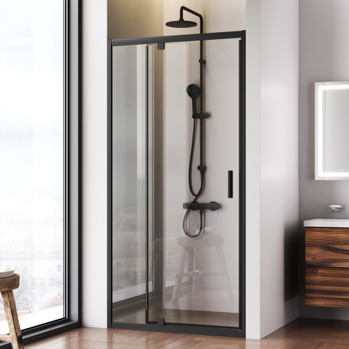 Душевая дверь Am.Pm Gem W90G-100-1P-BT 100х195 стекло прозрачное профиль черный матовый