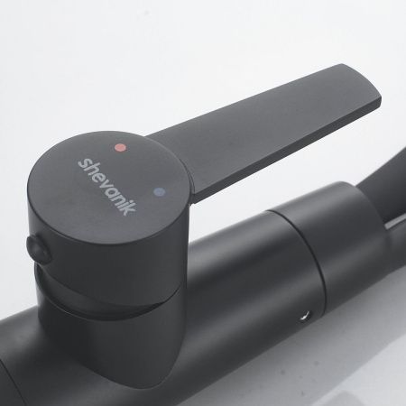 Смеситель для кухни Shevanik S943H-3 на мойку черный