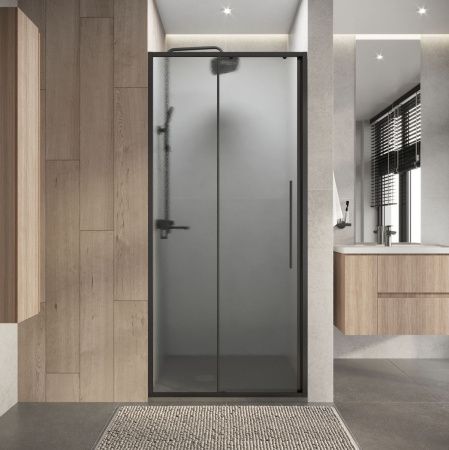 Душевая дверь Niagara Nova NG-34-L9CHGR 90х195 стекло шиншилла профиль графит