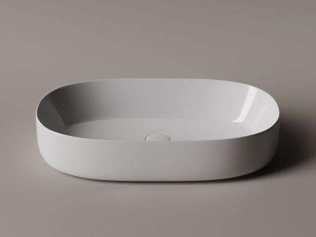 Раковина из сантехнического фарфора Ceramica Nova ELEMENT CN5022 70х40 накладная цвет белый без отверстий под смеситель