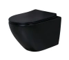 Унитаз подвесной Gid Convexo 62226Y черный с сиденьем микролифт безободковый смыв торнадо