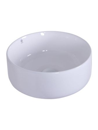 Раковина из сантехнического фарфора Orange B07-345W 30х30 накладная цвет белый