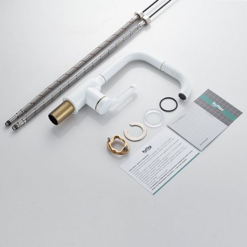 Смеситель Raffine F201C на раковину белый - фото 5