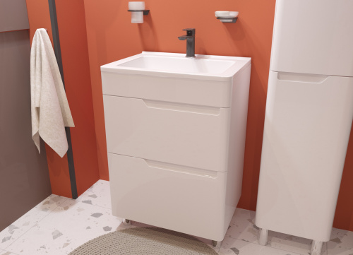 Тумба с раковиной Эстет Kare Luxe ФР-00007072 напольный - фото 4