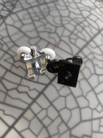 Душевой уголок AvaCan HB100MT 100х100 стекло матовое профиль черный без поддона