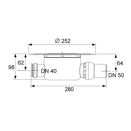 Сифон для душевого трапа Tece TECEdrainpoint S 3601500