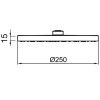 Верхний душ Webert Comfort AC1011015STEEL хром