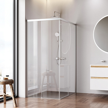 Душевой уголок Am.Pm X-joy W94G-403-120290-MТ1К 119х89 стекло прозрачное профиль хром матовый без поддона