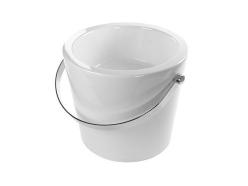 Раковина из санфаянса Scarabeo Bucket 8801CR 30х30 накладная цвет белый