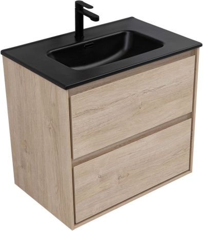 Тумба под раковину Aquanet Милан 00336383 70х50 подвесная цвет бежевый