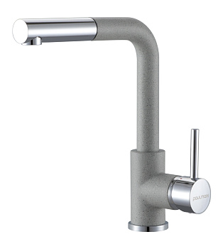 Смеситель для кухни Paulmark KASSEL Ka214311-310 на раковину серый
