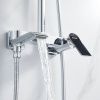 Душевая стойка Shevanik S4136 настенная цвет хром