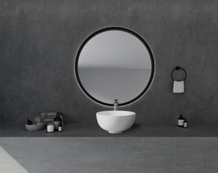 Раковина из искусственного камня Abber STEIN AS2617 40х40 накладная цвет белый без отверстий под смеситель