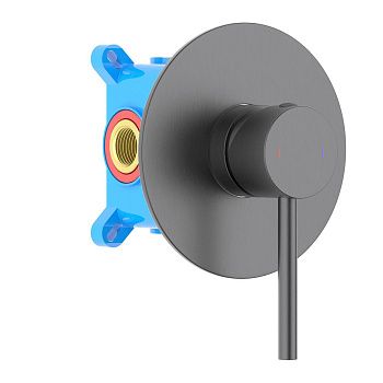 Смеситель для душа Aquatek Европа AQ1366BGM вороненая сталь