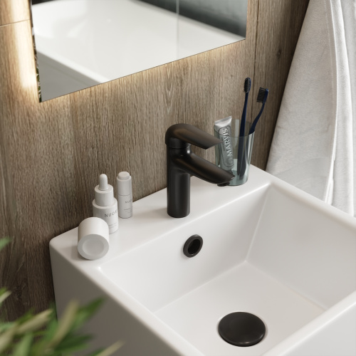 Смеситель Teymi T10255 на раковину черный - фото 5 Смеситель Teymi T10255 на раковину черный - фото 5