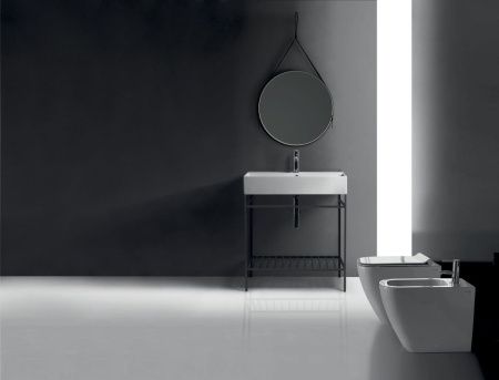 Раковина из сантехнического фарфора Galassia Meg11Pro 8973 80х50 подвесная цвет белый