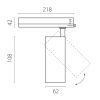 Трековый трехфазный светильник Lightstar Alta Base (Алта Басе) A5137TRIAC