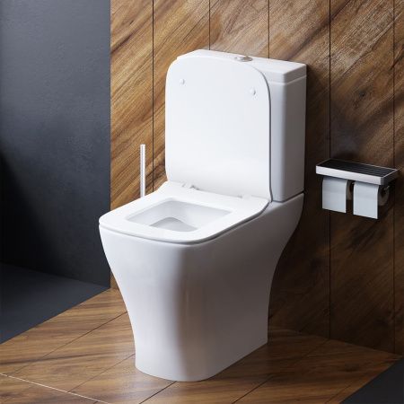 Унитаз напольный с бачком Damixa Titan DX78C8600SC белый с сиденьем микролифт безободковый каскадный смыв