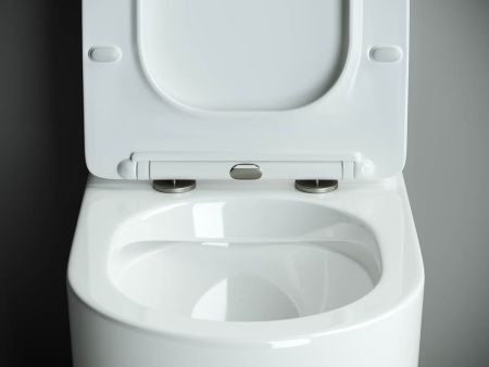 Унитаз напольный с бачком Ceramica Nova METROPOL CN4001 белый с сиденьем микролифт безободковый душевой смыв