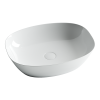 Раковина из сантехнического фарфора Ceramica Nova ELEMENT CN5005 50х40 накладная цвет белый без отверстий под смеситель
