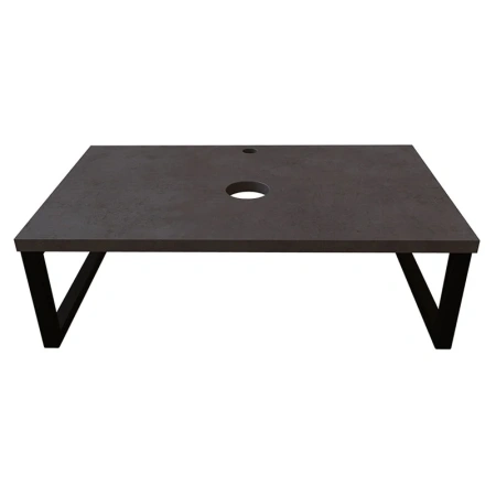 Столешница 1MarKa Grunge Loft У85838 100х50 накладная цвет серый