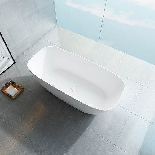 Ванна из искусственного камня Vincea Solid Surface VBT-6S02MW 170х72 отдельностоящая овальная