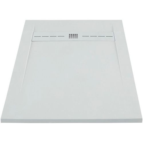 Душевой поддон из искусственного камня Allen Brau Infinity 8.21004-21 140х80 белый без каркаса - фото 2