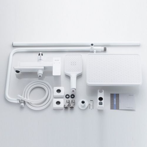 Душевая стойка Shevanik S4436C настенная цвет белый - фото 4