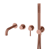 Смеситель Boheme Uno 464-3-CB встраиваемый в стену медь