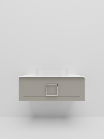 Тумба со столешницей La Fenice CUBO NFNC-01-CUB-C-100-1-GG 100х50 подвесная цвет бежевый