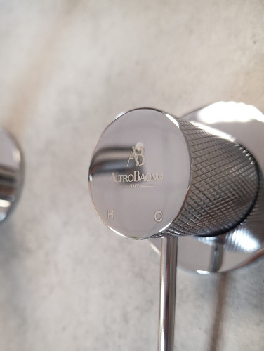 Смеситель для раковины AltroBagno Intento AltroBagnoIntento010502Cr встраиваемый в стену хром - фото 5