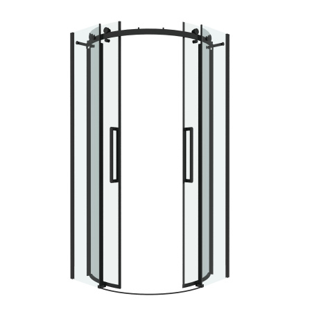 Душевой уголок Grossman Classic 301.K33.04.9090.21.00 90х90 стекло прозрачное профиль черный матовый без поддона