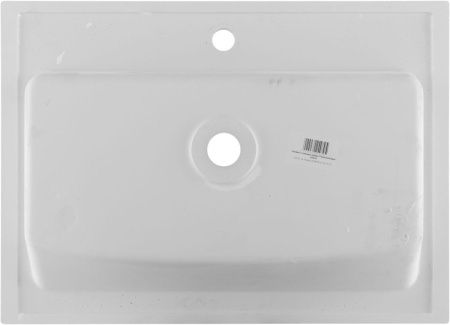 Раковина из искусственного камня Aquanet Электра 00326510 70х50 полувстраиваемая цвет белый 1 отверстие под смеситель
