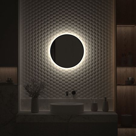 Зеркало с подсветкой Defesto AURA DF 2982 50х50 подвесное