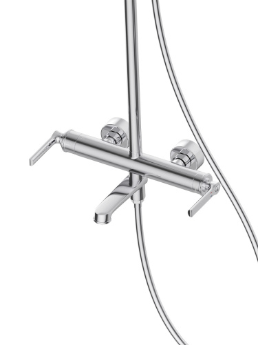 Душевая стойка BelBagno BOHEME BOHEME-VSCM-CRM настенная цвет хром - фото 3