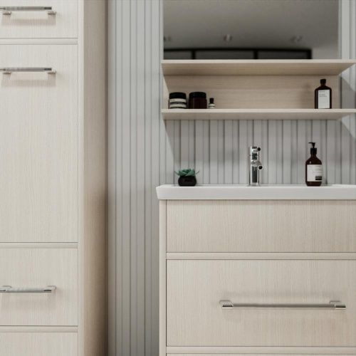 Зеркало с подсветкой Бриклаер 4627125414947 70х90 цвет светлая лиственница - фото 5