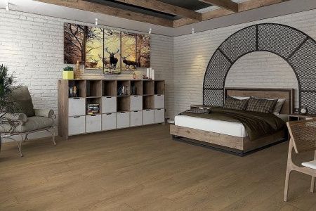Кварцвиниловая плитка Damy Floor FAMILY LVT 0030-6-LVT Дуб Мокко толщина 0.25 см 43 класс 1227х187