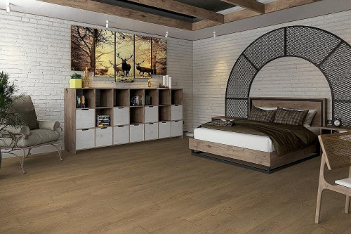 Кварцвиниловая плитка Damy Floor FAMILY LVT 0030-6-LVT Дуб Мокко толщина 0.25 см 43 класс 1227х187 - фото 5