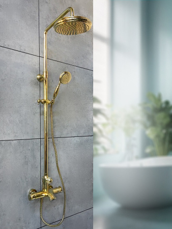 Душевая стойка AltroBagno Beatrice AltroBagnoBeatrice030408Or настенная цвет золото Душевая стойка AltroBagno Beatrice AltroBagnoBeatrice030408Or настенная цвет золото
