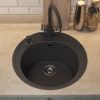 Кухонная мойка Uperwood Quartz Premium UPD-01 3910202103 50х50 цвет черный поверхность матовая