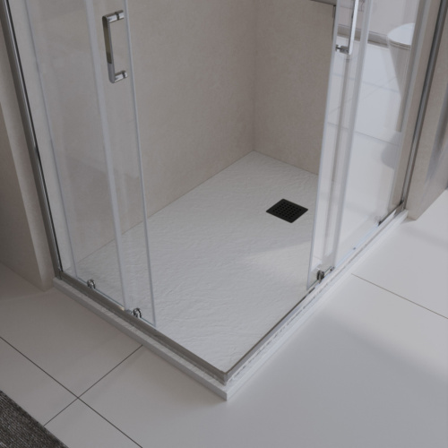 Душевой поддон BelBagno UNO TRAY-MR-UNO-AH-100/80-35-W-NO 100х80 искусственный мрамор белый - фото 3