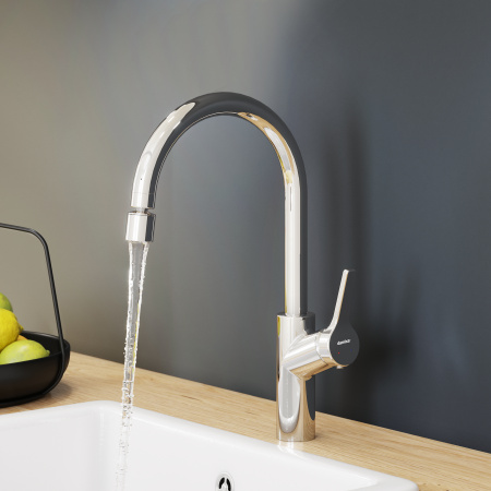 Смеситель для кухни Damixa Eclipse 310722000 на раковину/на столешницу хром без термостата