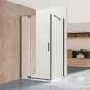Душевой уголок Vincea Extra VSR-1E809090CLGM 90х90 стекло прозрачное профиль вороненая сталь без поддона