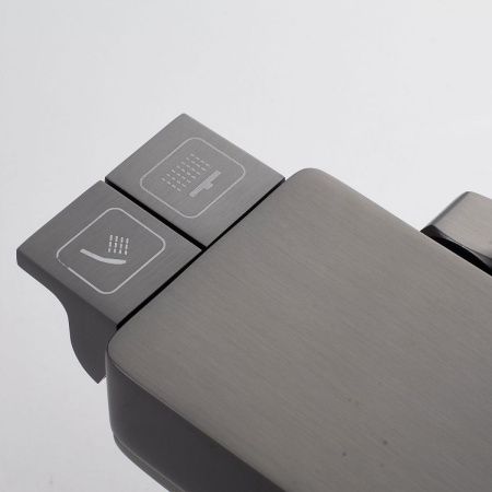 Душевая стойка Shevanik S4226T настенная цвет оружейная сталь