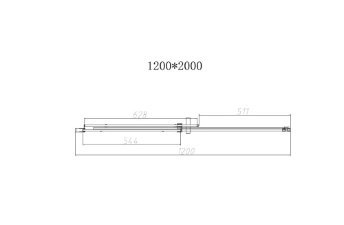 Душевая дверь Vincea Dice VDS-4D120CLGM 120х200 стекло прозрачное профиль вороненая сталь - фото 4