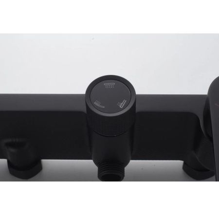 Душевая стойка Knotlor KN-72/BL настенная цвет черный