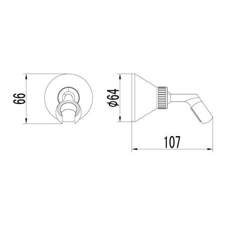 Держатель для ручного душа LeMark LM8008B бронза