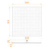 Верхний душ RGW Shower Panels (Шоувер панелс) 21148250-01 50х50 хром