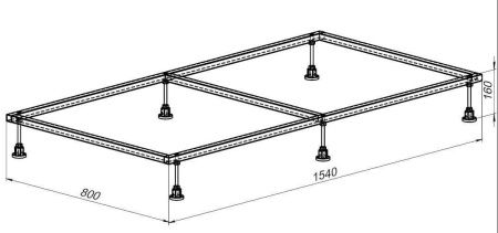 Каркас для поддона Allen Brau 8.00008