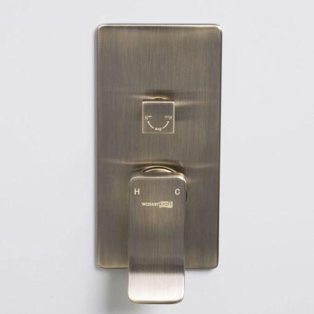 Смеситель для ванны и душа Wasserkraft Exter 1600 1641 встраиваемый в стену бронза